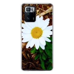 Чехол с ромашками на Xiaomi POCO X3 GT (Белая ромашка)