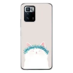 Чехол на тематику: Коты для Xiaomi POCO X3 GT (Белый котик)