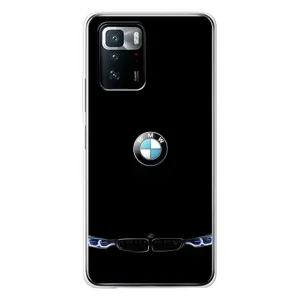 Силіконовий бампер з картинкою машини на Xiaomi POCO X3 GT (Чорний BMW)