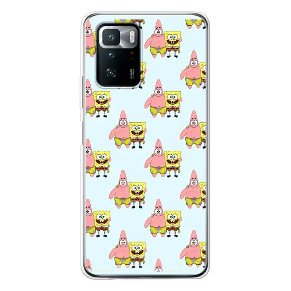 Чехол с рисунком «Боб и Патрик» для Xiaomi POCO X3 GT