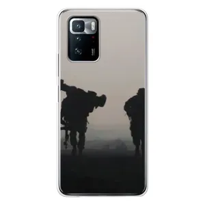 Чехлы на военную тематику для Xiaomi POCO X3 GT (Бой солдат)
