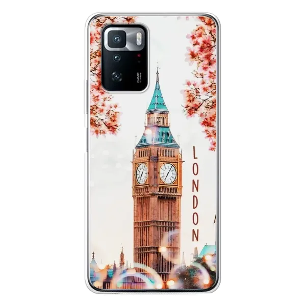 Чехол с рисунком «Часы Лондон» для Xiaomi POCO X3 GT