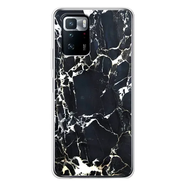 Чехол с рисунком «Чёрный мрамор» для Xiaomi POCO X3 GT