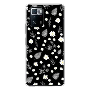 Чохли з тематикою "КВІТИ" на Xiaomi POCO X3 GT (цвітіння на чорному)