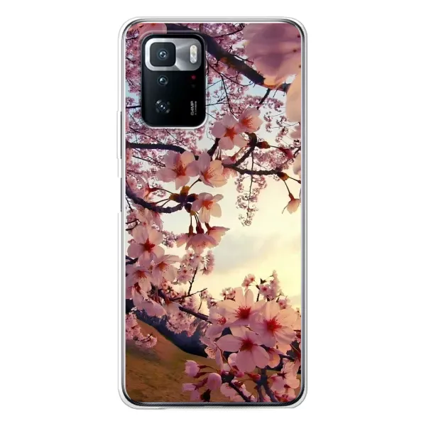Чехол с рисунком «Цветущая сакура» для Xiaomi POCO X3 GT Чехол с рисунком «Цветущая сакура» для Xiaomi POCO X3 GT