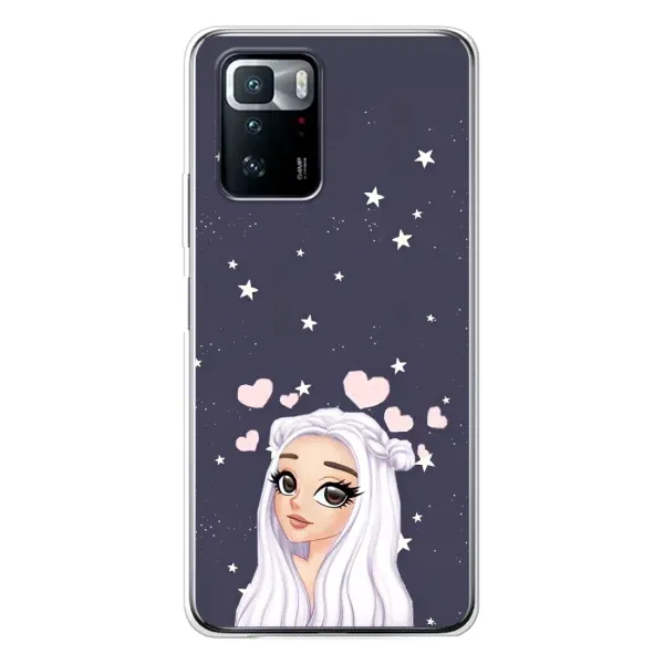 Чехол с рисунком «Девушка и сердечки» для Xiaomi POCO X3 GT Чехол с рисунком «Девушка и сердечки» для Xiaomi POCO X3 GT