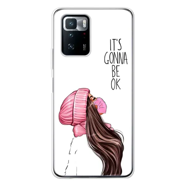 Чехол с рисунком «Девушка в маске» для Xiaomi POCO X3 GT Чехол с рисунком «Девушка в маске» для Xiaomi POCO X3 GT
