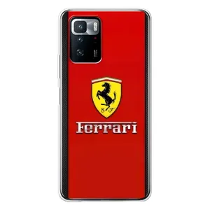 Силіконовий бампер з картинкою машини на Xiaomi POCO X3 GT (Ferrari Logo)