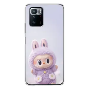 Чехол с принтом Лабубу для Xiaomi POCO X3 GT (Фиолетовый Лабубу)