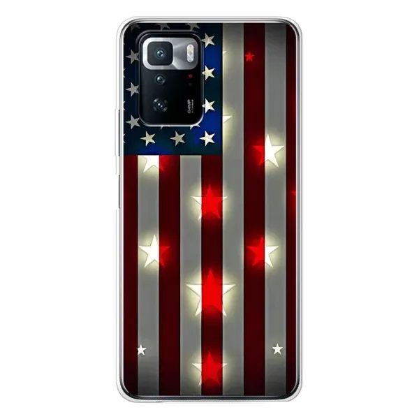 Чехол с рисунком «Флаг США 2» для Xiaomi POCO X3 GT