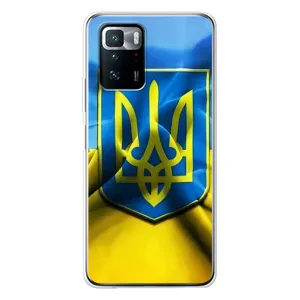 Чехол с картинкой (Патриотический ГЕРБ) на Xiaomi POCO X3 GT (Герб и Флаг Украины)
