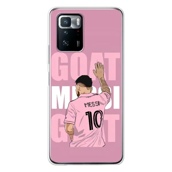 Чехол с рисунком «GOAT MESSI» для Xiaomi POCO X3 GT