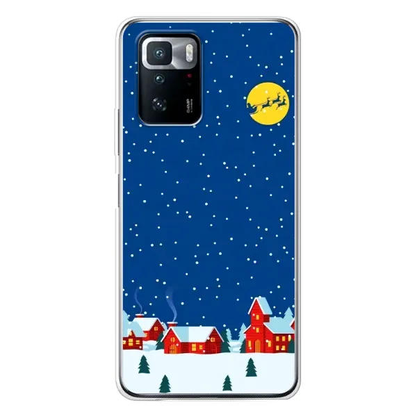 Чехол с рисунком «Город в снегу» для Xiaomi POCO X3 GT