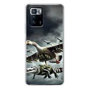 Чохол з мемами траралело тралала для Xiaomi POCO X3 GT (Гусіні і крокоділо)