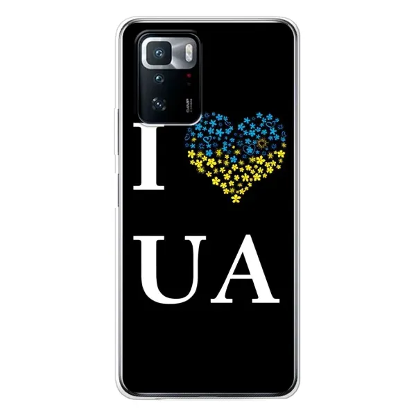 Чехол с рисунком «I Love UA» для Xiaomi POCO X3 GT Чехол с рисунком «I Love UA» для Xiaomi POCO X3 GT