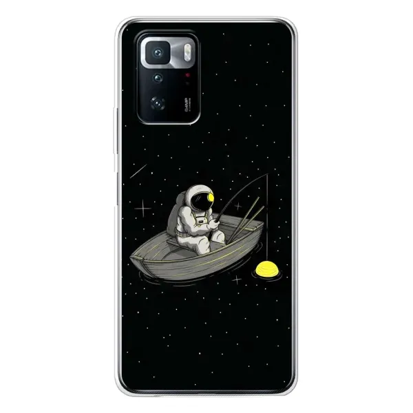 Чехол с рисунком «Космонавт на рыбалке» для Xiaomi POCO X3 GT Чехол с рисунком «Космонавт на рыбалке» для Xiaomi POCO X3 GT