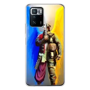 Чехол с картинкой (Патриотический КОЗАК) на Xiaomi POCO X3 GT (Козак с крыльями)