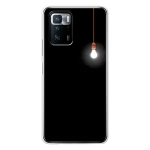 Чехол с картинками на черном фоне для Xiaomi POCO X3 GT (Лампочка)