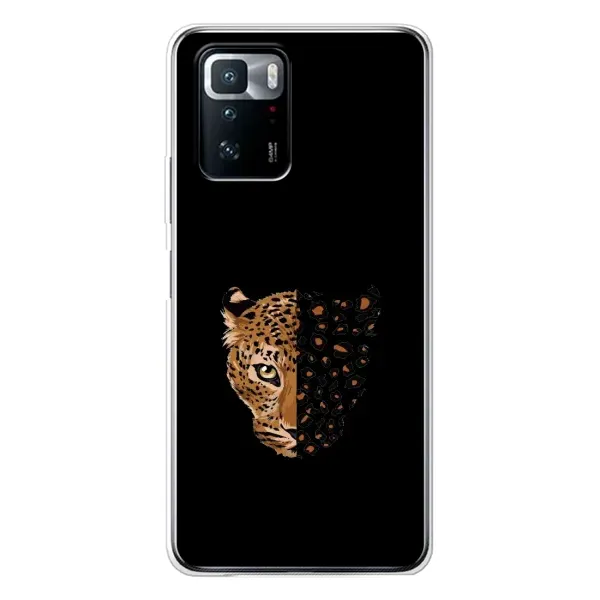 Чехол с рисунком «Леопард на черном» для Xiaomi POCO X3 GT Чехол с рисунком «Леопард на черном» для Xiaomi POCO X3 GT