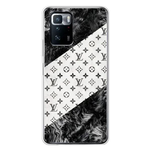 Чехол с рисунком «LV на белом» для Xiaomi POCO X3 GT