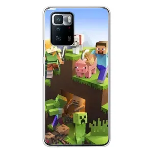 Чехлы для Xiaomi POCO X3 GT (Персонажи Майн Крафт) (Майн-крафт)