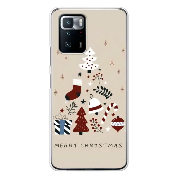 Чехол с рисунком «Merry Christmas» для Xiaomi POCO X3 GT Чехол с рисунком «Merry Christmas» для Xiaomi POCO X3 GT