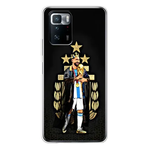 Чехол с рисунком «Месси король» для Xiaomi POCO X3 GT