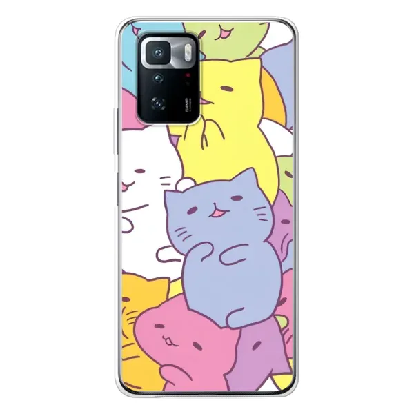 Чехол с рисунком «Милые котики» для Xiaomi POCO X3 GT Чехол с рисунком «Милые котики» для Xiaomi POCO X3 GT