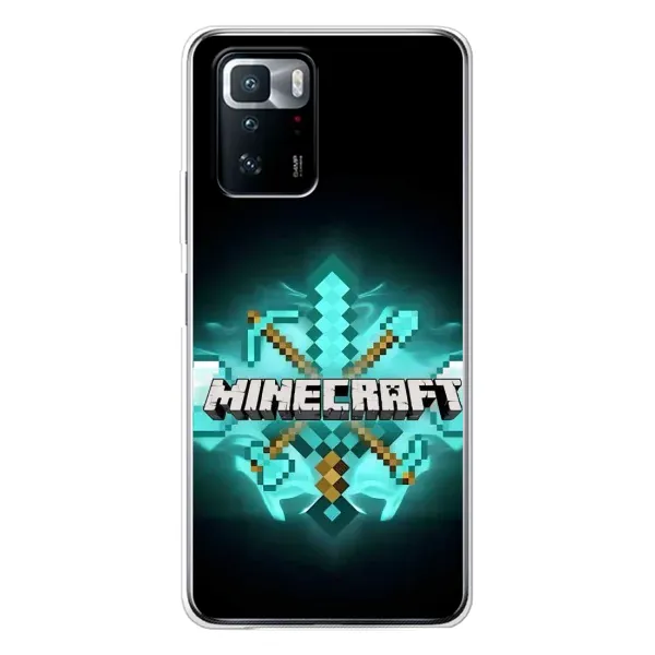 Чехол с рисунком «MineCraft 2» для Xiaomi POCO X3 GT Чехол с рисунком «MineCraft 2» для Xiaomi POCO X3 GT