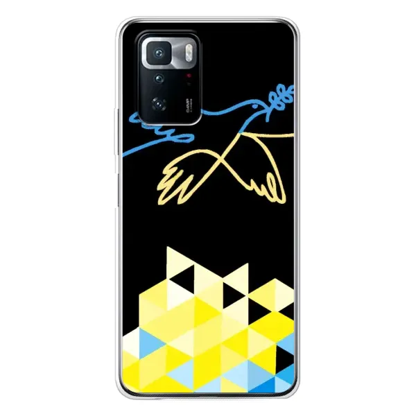 Чехол с рисунком «Мир для Украины» для Xiaomi POCO X3 GT Чехол с рисунком «Мир для Украины» для Xiaomi POCO X3 GT