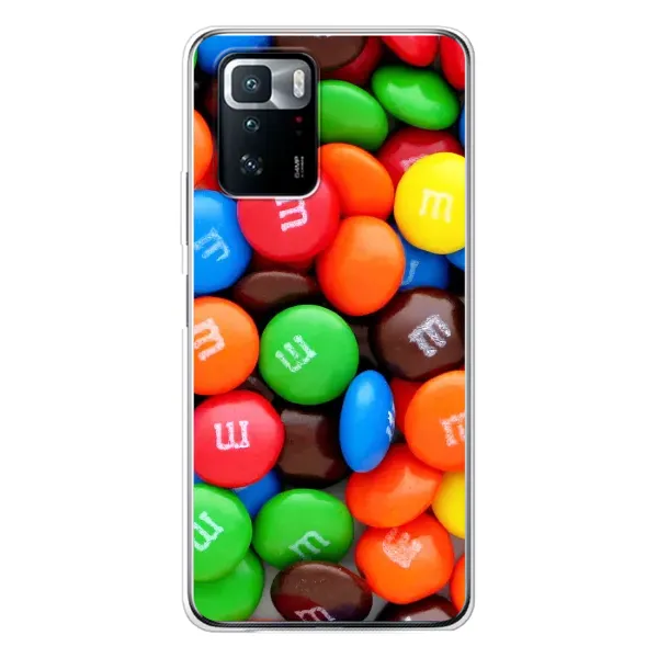 Чехол с рисунком «Разноцветные M&M'S» для Xiaomi POCO X3 GT Чехол с рисунком «Разноцветные M&M'S» для Xiaomi POCO X3 GT
