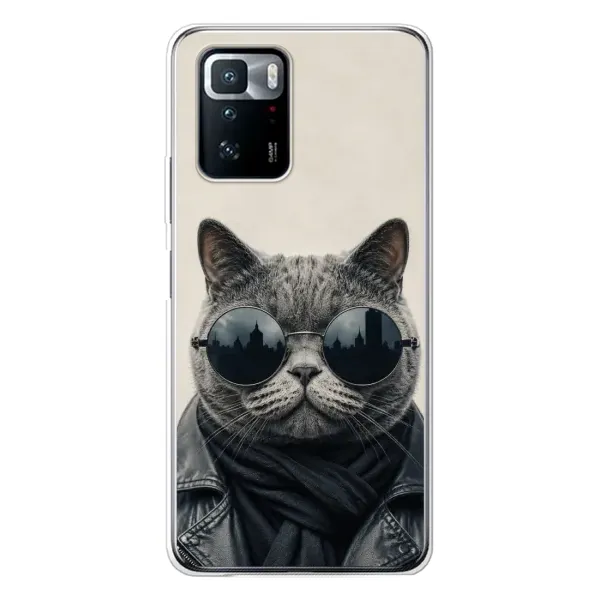 Чехол с рисунком «Модный кот» для Xiaomi POCO X3 GT Чехол с рисунком «Модный кот» для Xiaomi POCO X3 GT