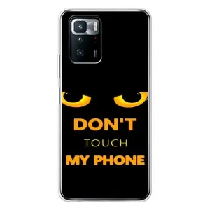 Чехол с Прикольным принтом на Xiaomi POCO X3 GT (Не трогай мой телефон)