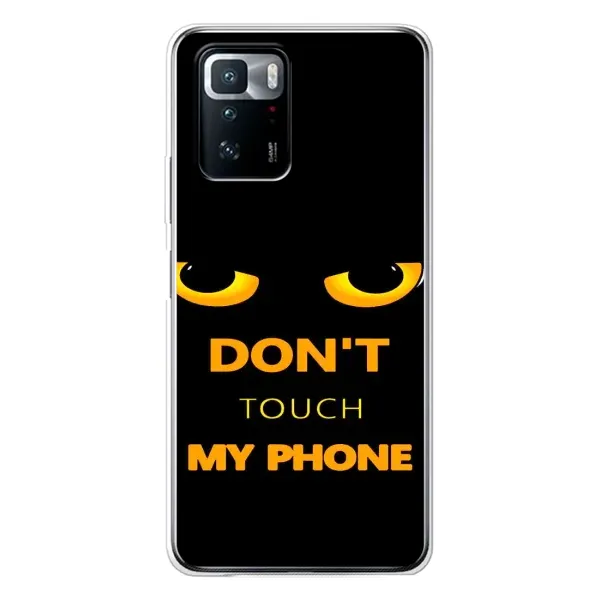 Чехол с рисунком «Не трогай мой телефон» для Xiaomi POCO X3 GT Чехол с рисунком «Не трогай мой телефон» для Xiaomi POCO X3 GT