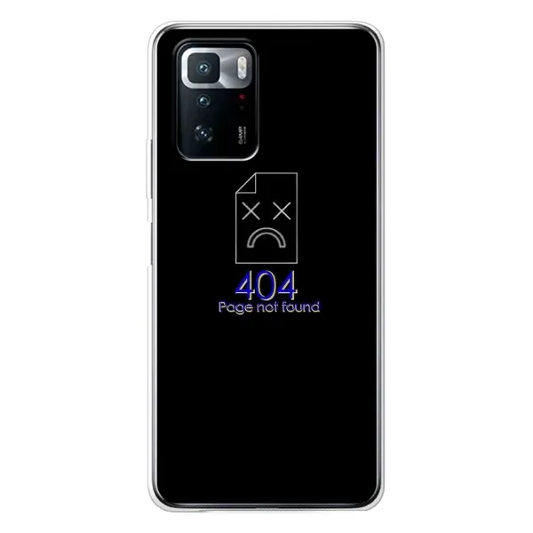 Чехол с рисунком «Ошибка 404» для Xiaomi POCO X3 GT Чехол с рисунком «Ошибка 404» для Xiaomi POCO X3 GT