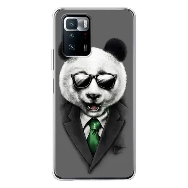 Чехол с рисунком «Панда в очках» для Xiaomi POCO X3 GT Чехол с рисунком «Панда в очках» для Xiaomi POCO X3 GT