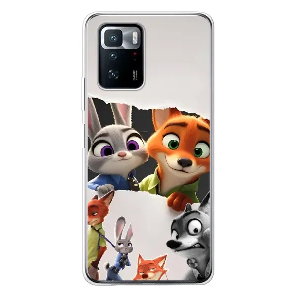 Чехол с рисунком «Персонажи Зоо» для Xiaomi POCO X3 GT Чехол с рисунком «Персонажи Зоо» для Xiaomi POCO X3 GT