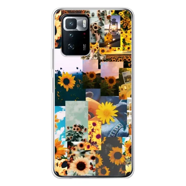 Чехол с рисунком «Подсолнуховый дизайн» для Xiaomi POCO X3 GT Чехол с рисунком «Подсолнуховый дизайн» для Xiaomi POCO X3 GT