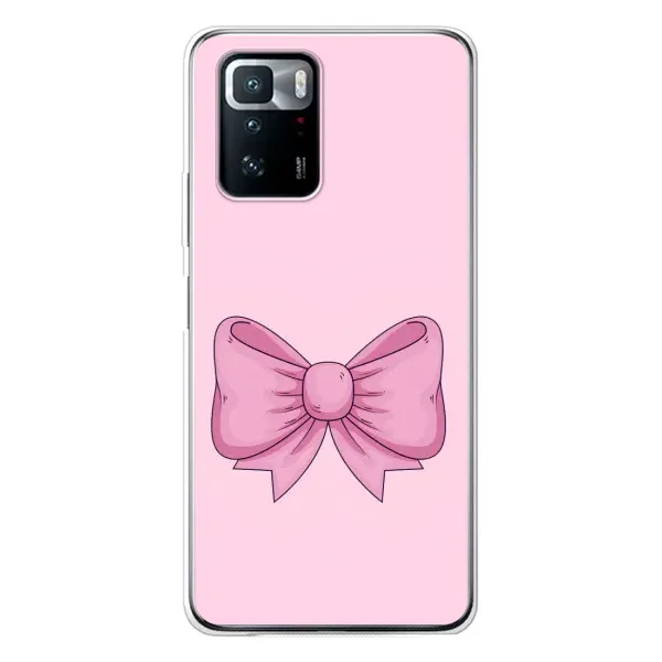 Чехол с рисунком «Розовый бантик» для Xiaomi POCO X3 GT Чехол с рисунком «Розовый бантик» для Xiaomi POCO X3 GT