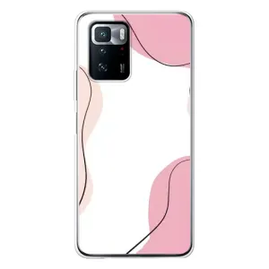 Чохол квітковий дизайн для Xiaomi POCO X3 GT (Рожевий фон)
