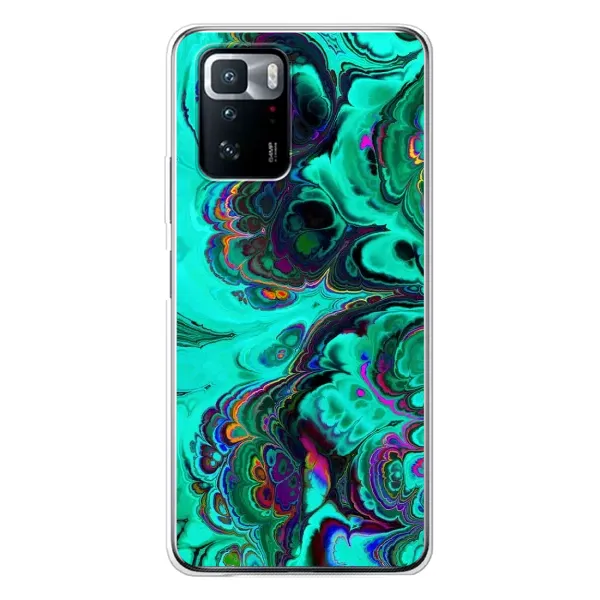 Чехол с рисунком «Салатный мрамор» для Xiaomi POCO X3 GT Чехол с рисунком «Салатный мрамор» для Xiaomi POCO X3 GT