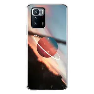 Чохол (ТПУ) з планетами на Xiaomi POCO X3 GT (Сатурн)