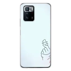 Чехлы (Знак сердечка) на Xiaomi POCO X3 GT (Сердце на голубом)