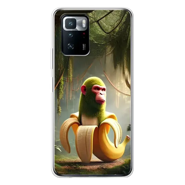 Чехол с рисунком «Шимпанзини бананини» для Xiaomi POCO X3 GT Чехол с рисунком «Шимпанзини бананини» для Xiaomi POCO X3 GT