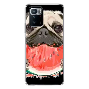 Чохол (ТПУ) Милі песики для Xiaomi POCO X3 GT (Смішний Мопс)