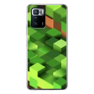 Чехлы для Xiaomi POCO X3 GT (Персонажи Майн Крафт) (Текстура)