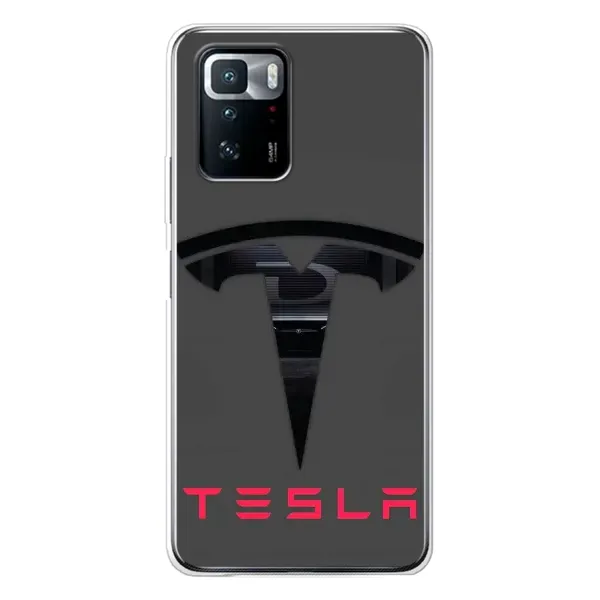 Чехол с рисунком «Logo TESLA» для Xiaomi POCO X3 GT Чехол с рисунком «Logo TESLA» для Xiaomi POCO X3 GT