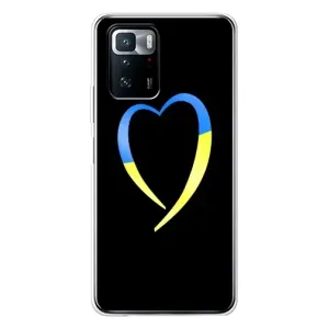 Силиконовый Чехол на Xiaomi POCO X3 GT (Я-Украина) (Украинское сердце)