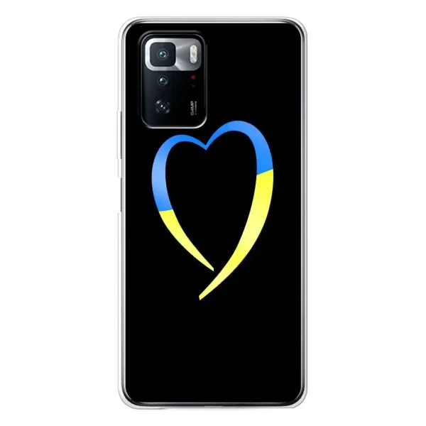 Чехол с рисунком «Украинское сердце» для Xiaomi POCO X3 GT Чехол с рисунком «Украинское сердце» для Xiaomi POCO X3 GT