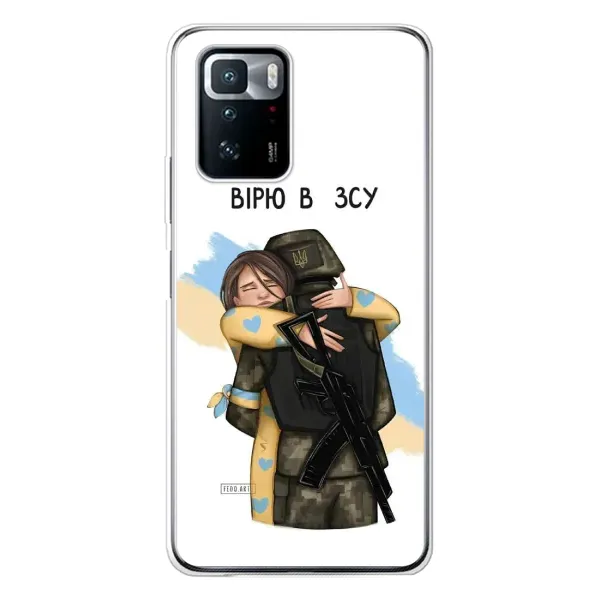 Чехол с рисунком «Верим в ЗСУ» для Xiaomi POCO X3 GT Чехол с рисунком «Верим в ЗСУ» для Xiaomi POCO X3 GT
